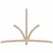 Ekena Millwork Davenport Smooth Timber Gable Bracket, Douglas Fir, 96"W x 64"H x 3 1/2"D x 3 1/2"F, 16/12 Pitch GBW096X64X0404DAV00SDF - alternate 1